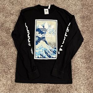 Black Long Sleeve Adidas Graphic T-Shirt
